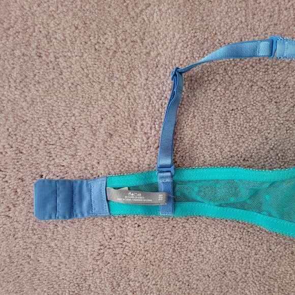 Aerie Push Up Bra Size 32B Lace Cups & Mesh Band Removable Pads - Picture 3 of 8